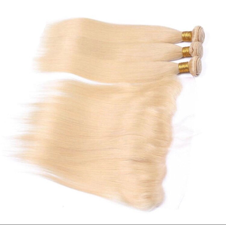 Image of 10a Russian Platinum Blonde Bundles + Frontal Deals!