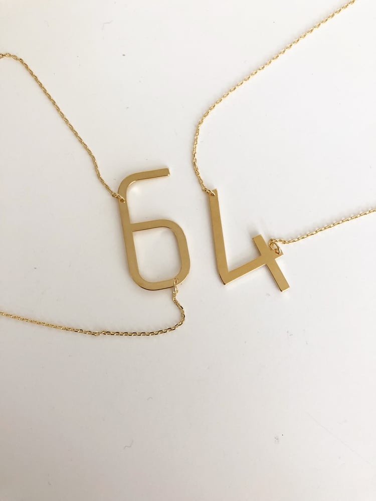 Image of Chunky number necklace