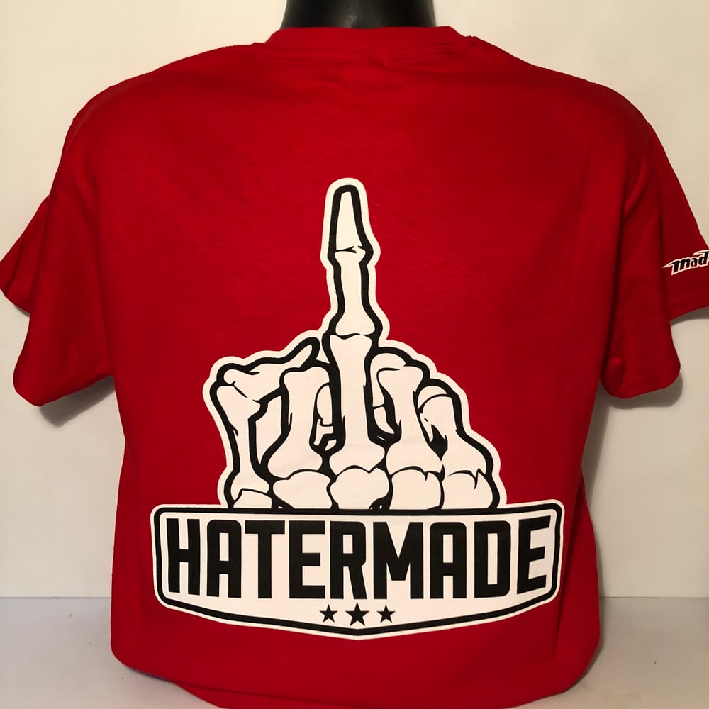 Image of "Middle Finger" By Hatermade Clothing Co. (Red)