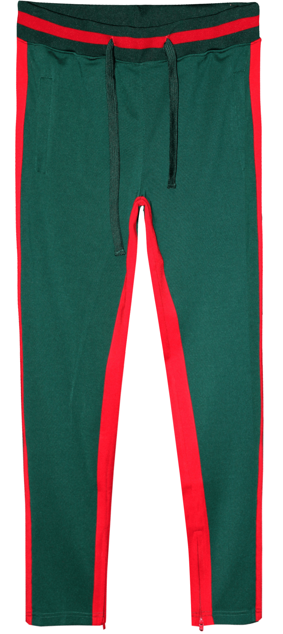 Image of DOUBLE TRACK PANTS-GREEN/RED