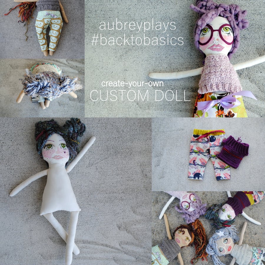 Image of CUSTOM. CREATE-YOUR-OWN.  aubreyplays back to basics doll.