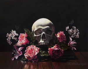 Image of Memento Mori - Framed Original Painting