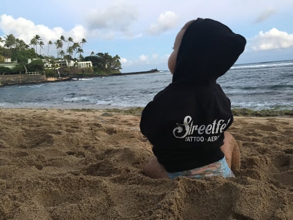 Image of Streetfelt Hawaii ‘Baby Hoodie Logo’