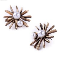 Image 2 of THE STARBURST STUDS | DARK GOLD