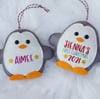 Baby’s First Christmas Personalised Penguin Decoration 