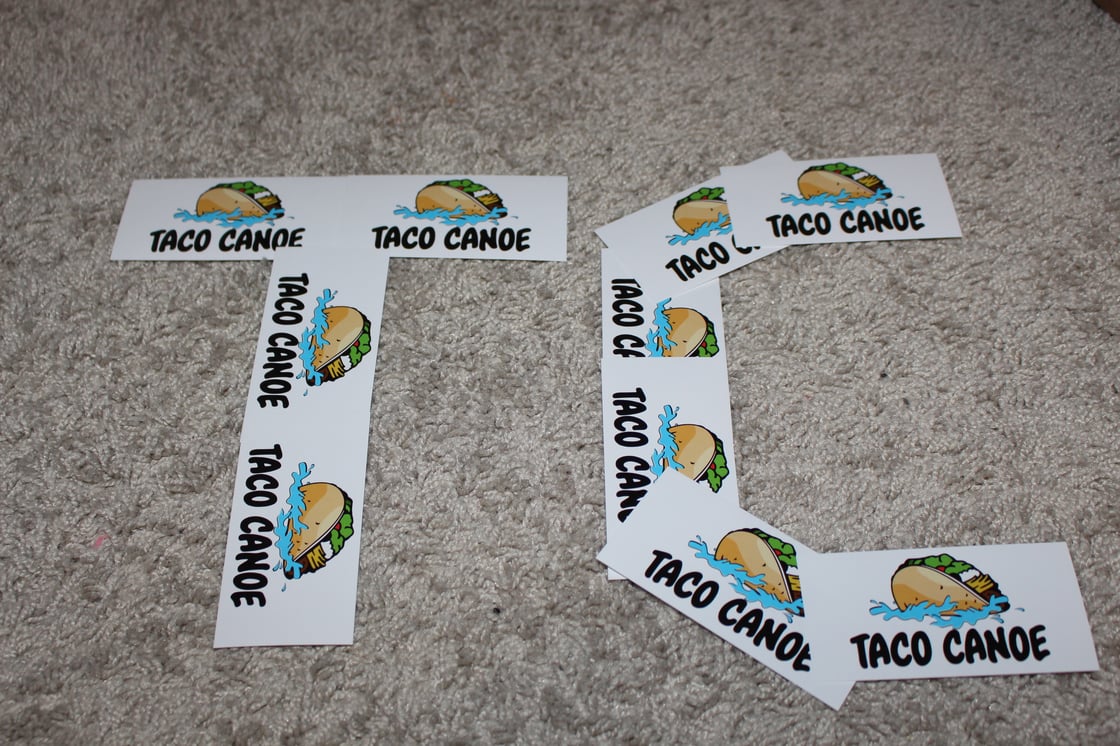 Image of TACO CANOE STICKERS