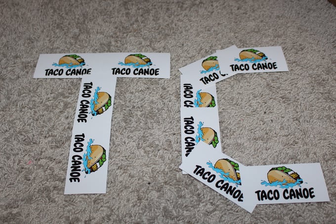 Image of TACO CANOE STICKERS