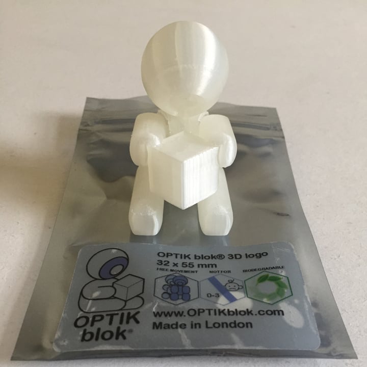 Image of OPTIK blok® 3D logo - Clear