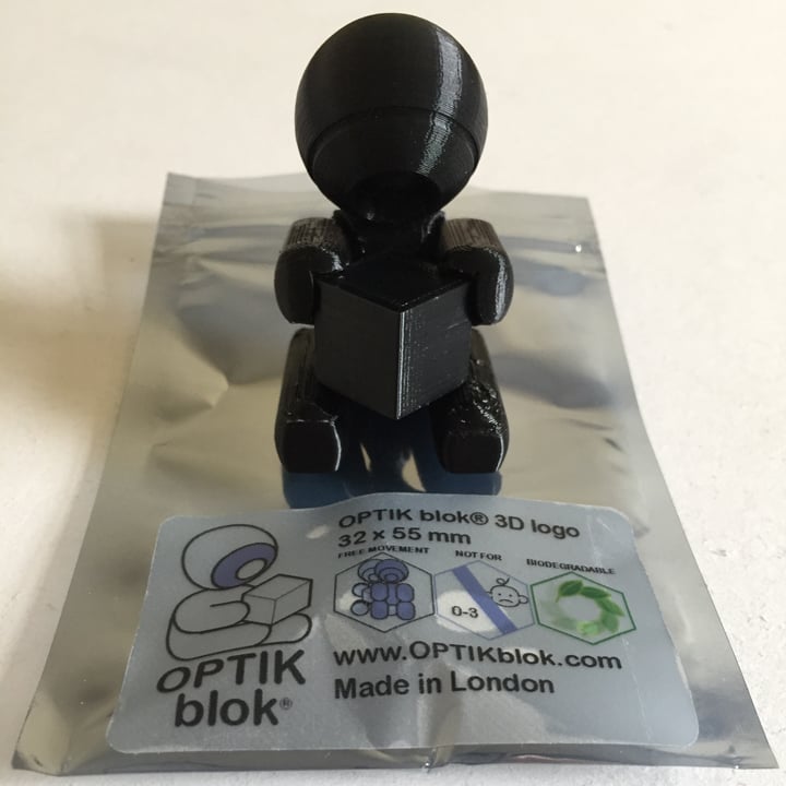 Image of OPTIK blok® 3D logo - Black