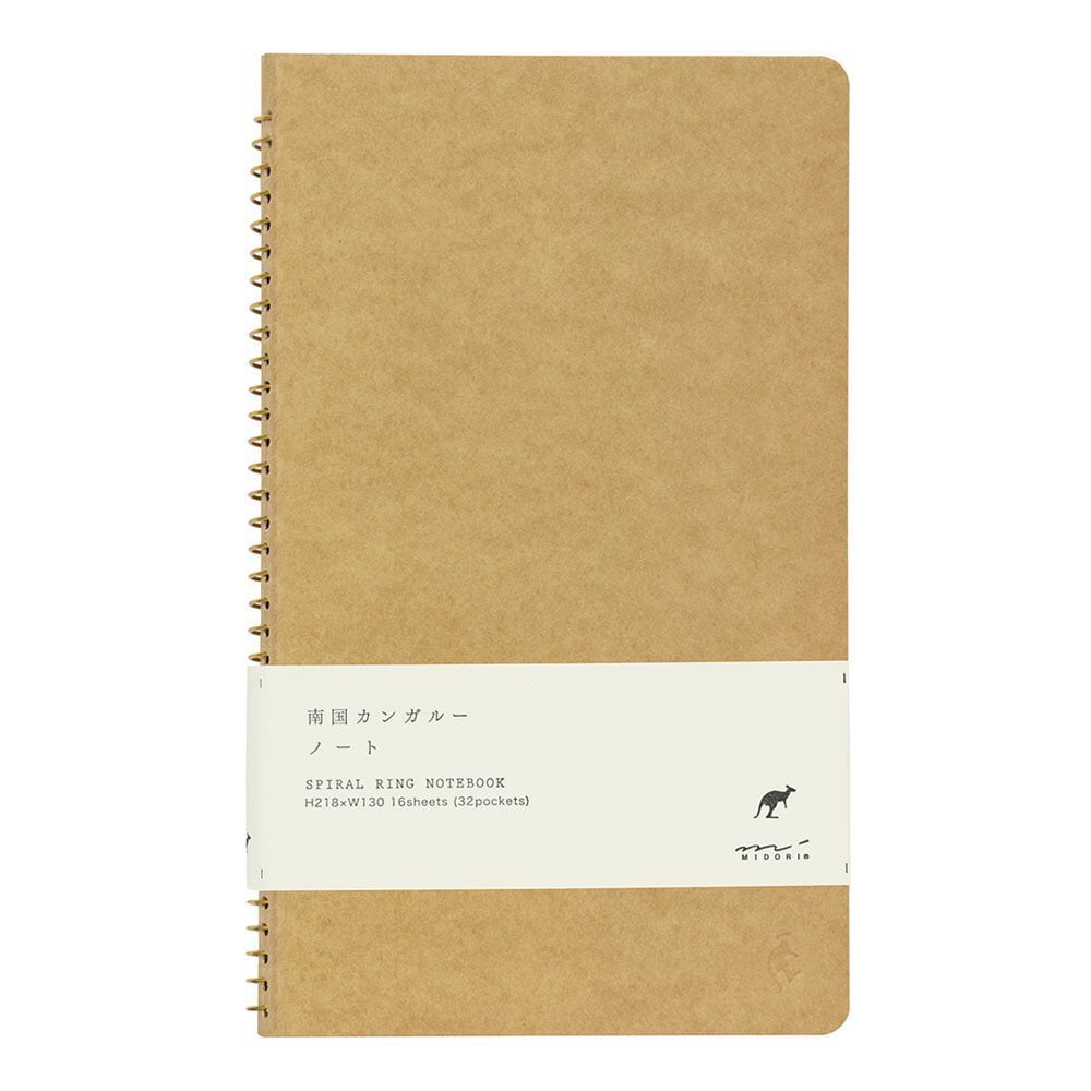 Midori A5 Kangaroo Spiral Notebook My Documented Life