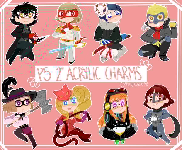 Image of Persona 5 Charms [PREORDER]