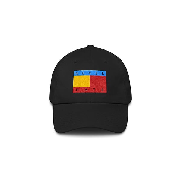Image of The Never Hate Dad Hat in Multi on Black