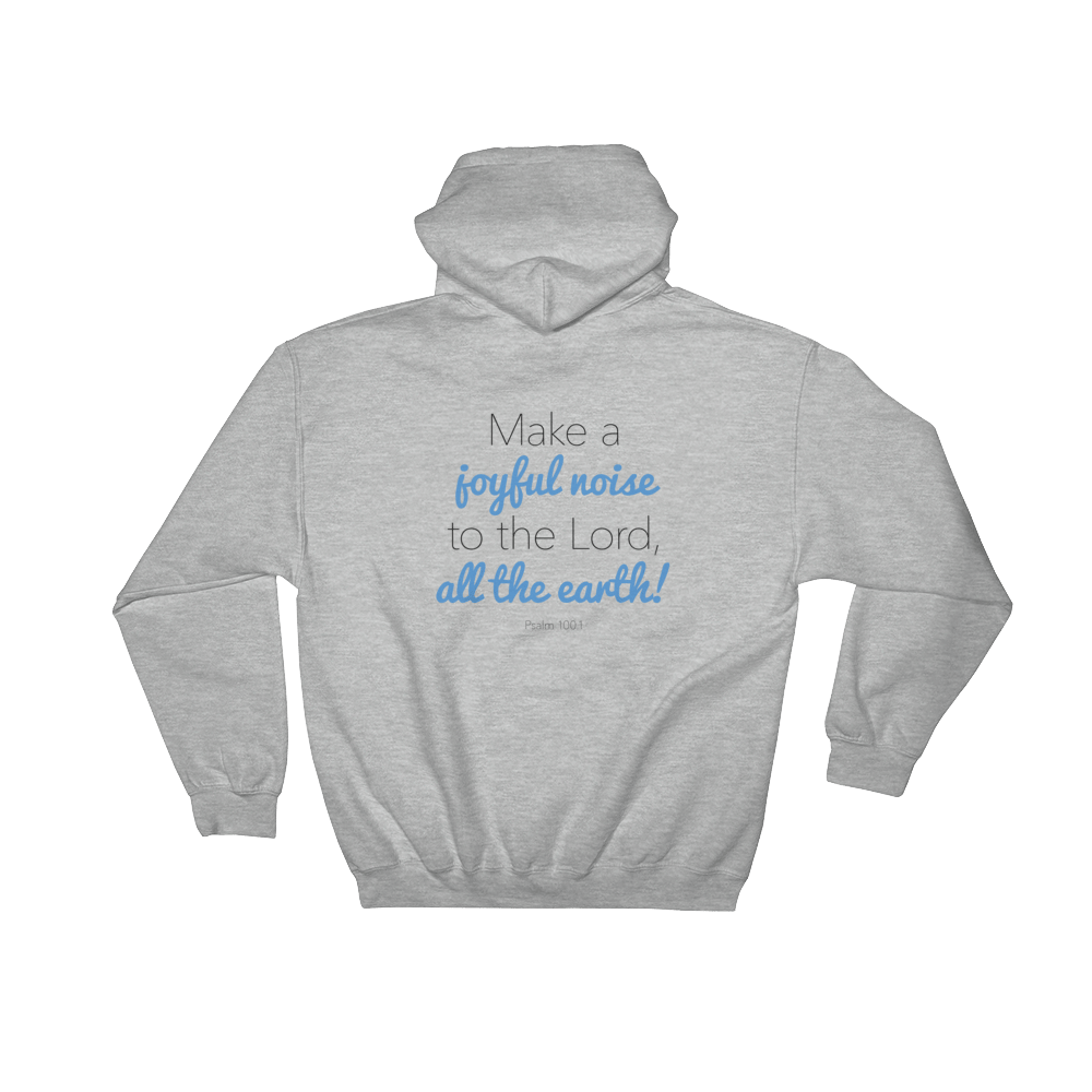 Image of EXT-Songs of Zion Psalm 100.1 Hoodie (Extended Sizes)