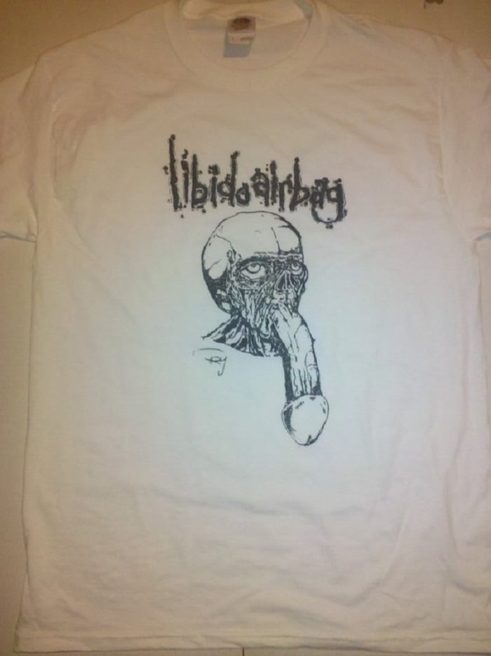 Image of Libido Airbag  " Dickface "  White T Shirt