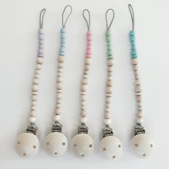 Image of 2-Tone Pacifier Clips