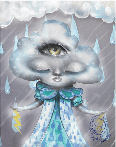 Image of ARTBITS™ MINI PRINTS 'Clara Cloud'