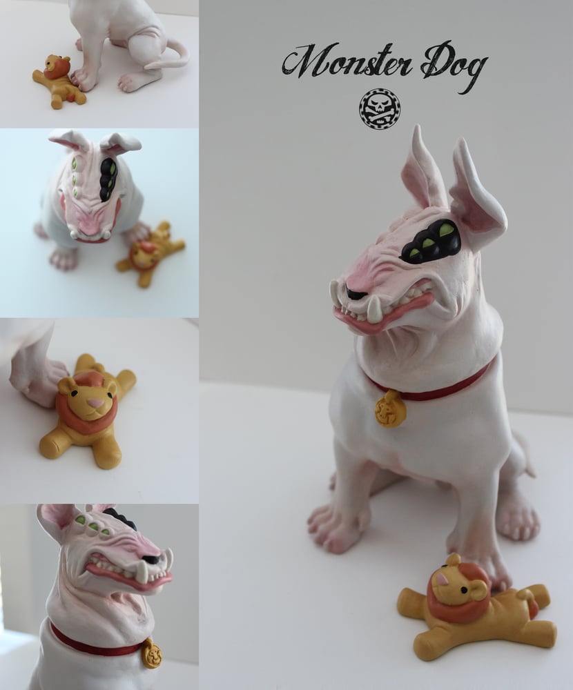 Image of 'Monster Dog' resin sculpture - LAST ONE