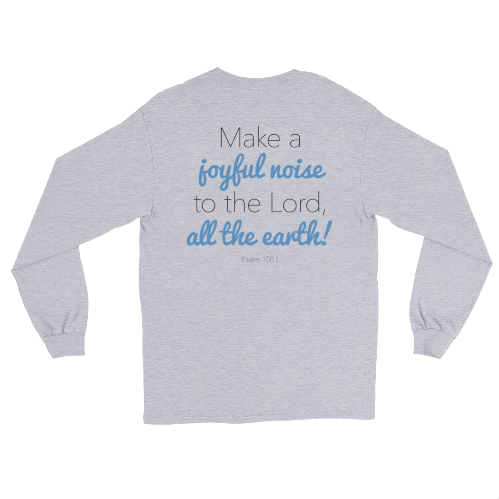 Image of EXT-Songs of Zion Psalm 100.1 Long-Sleeve Tee (Extended Sizes)