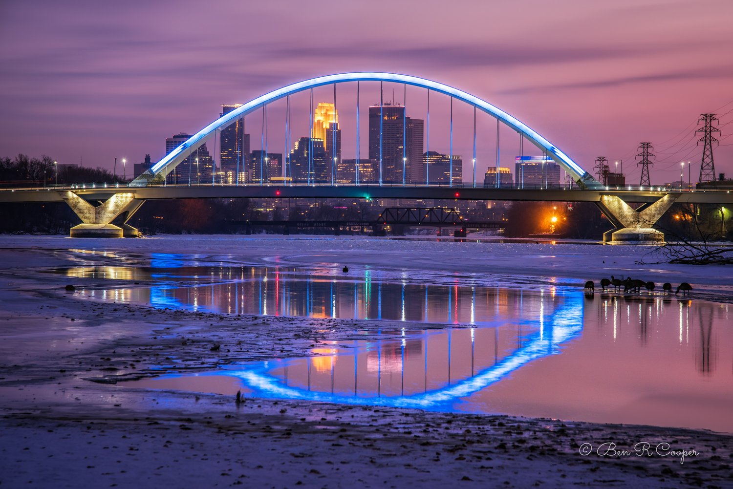 Lowry Bridge in Winter