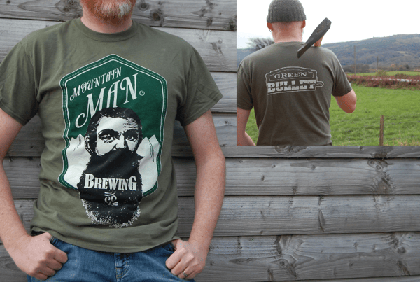 Image of Mountain Man Logo - Green Bullet