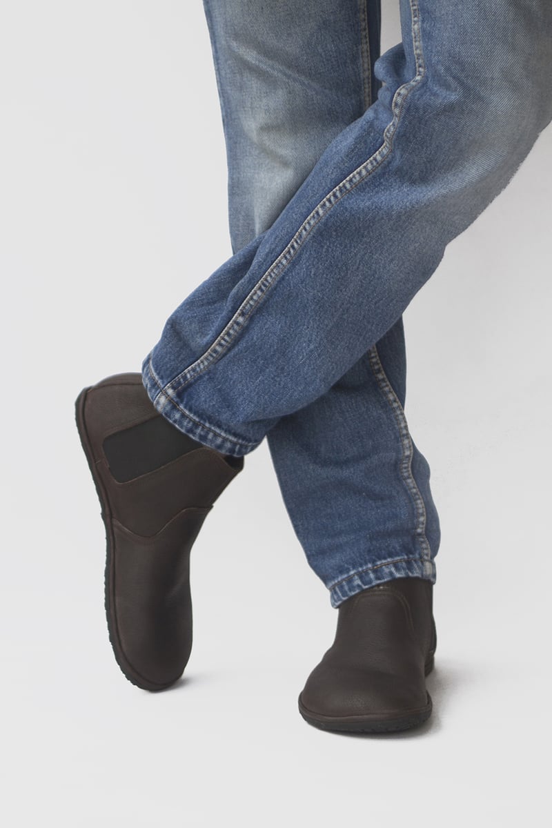 Men's Chelsea boots in Dark Oak leather | The Drifter Leather handmade ...