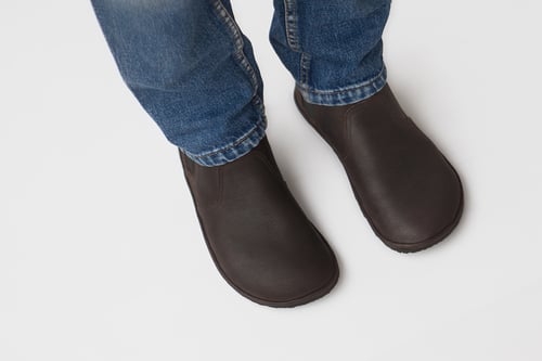 Image of Chelsea boots in Dark Oak leather