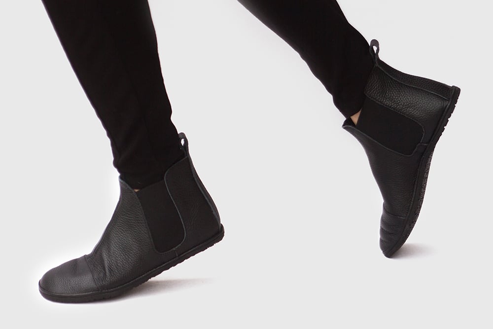 Chelsea boots in Pebbled Black | The Drifter Leather handmade shoes