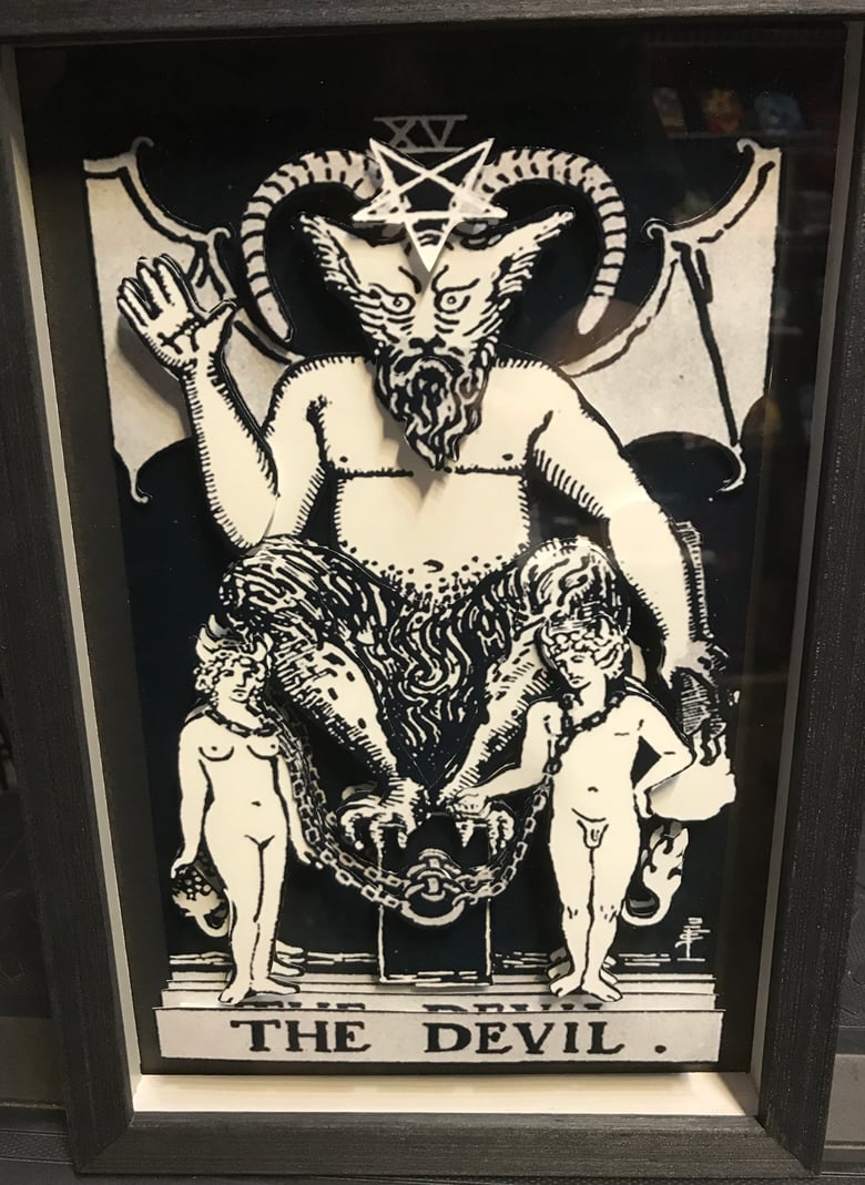 Image of THE DEVIL TAROT CARD