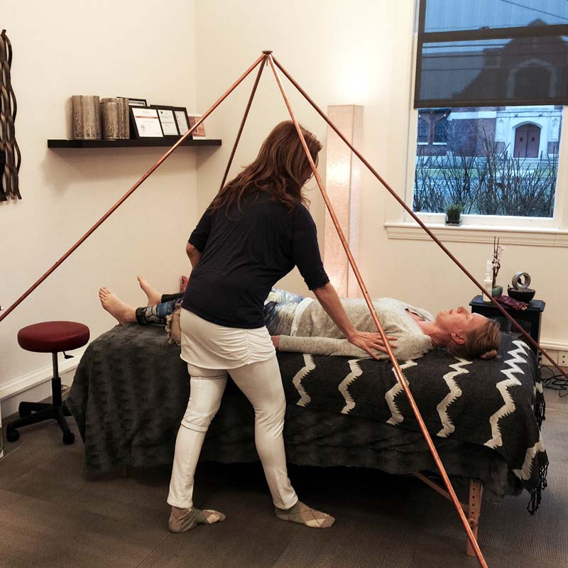 Image of Copper Healing Pyramid (71-Inch Apex)