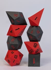 Image 4 of Queen of Hearts<br>Jesmonite 8 Piece Polyhedral set