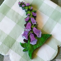 Image 2 of Foxglove brooch 