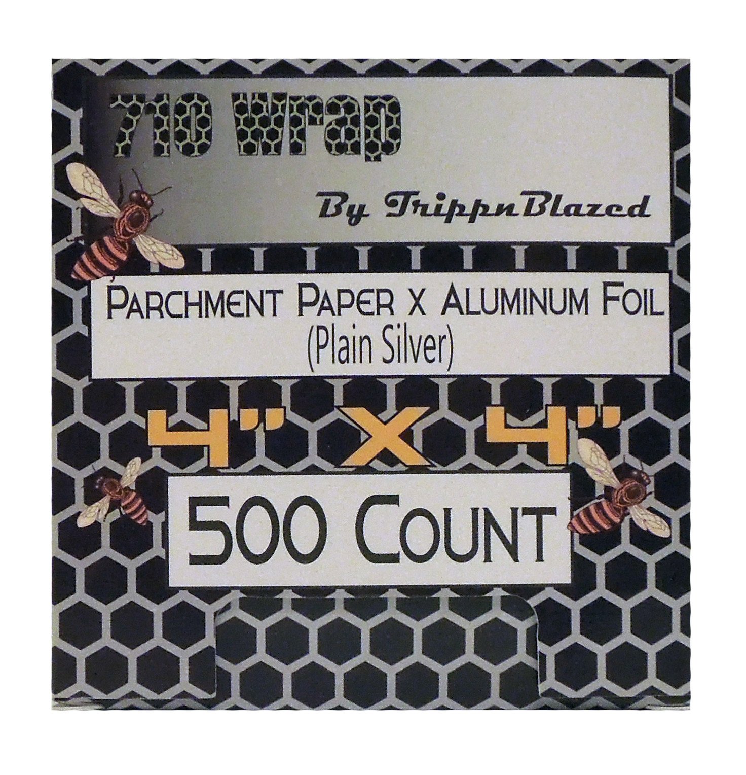 Image of Plain Silver 4"x4" precut (Single box)