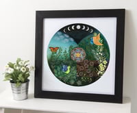 "Love and compassion"- Mexican Moon Archival Paper Print (unframed)