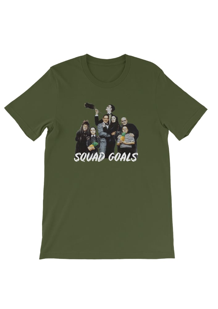 Image of "SQUAD GOALS" ADDAMS FAMILY TEE