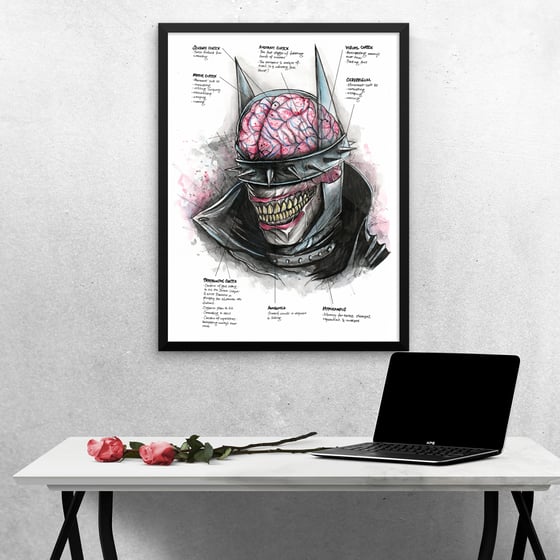 Image of Neuroscience of The Batman Who Laughs - Art Print