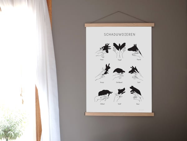 Image of ΔRT PRINT SCHΔDUWDIEREN incl. wooden frame