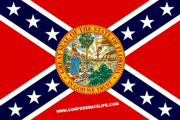 Image of Florida Confederate Flag 3'x5'