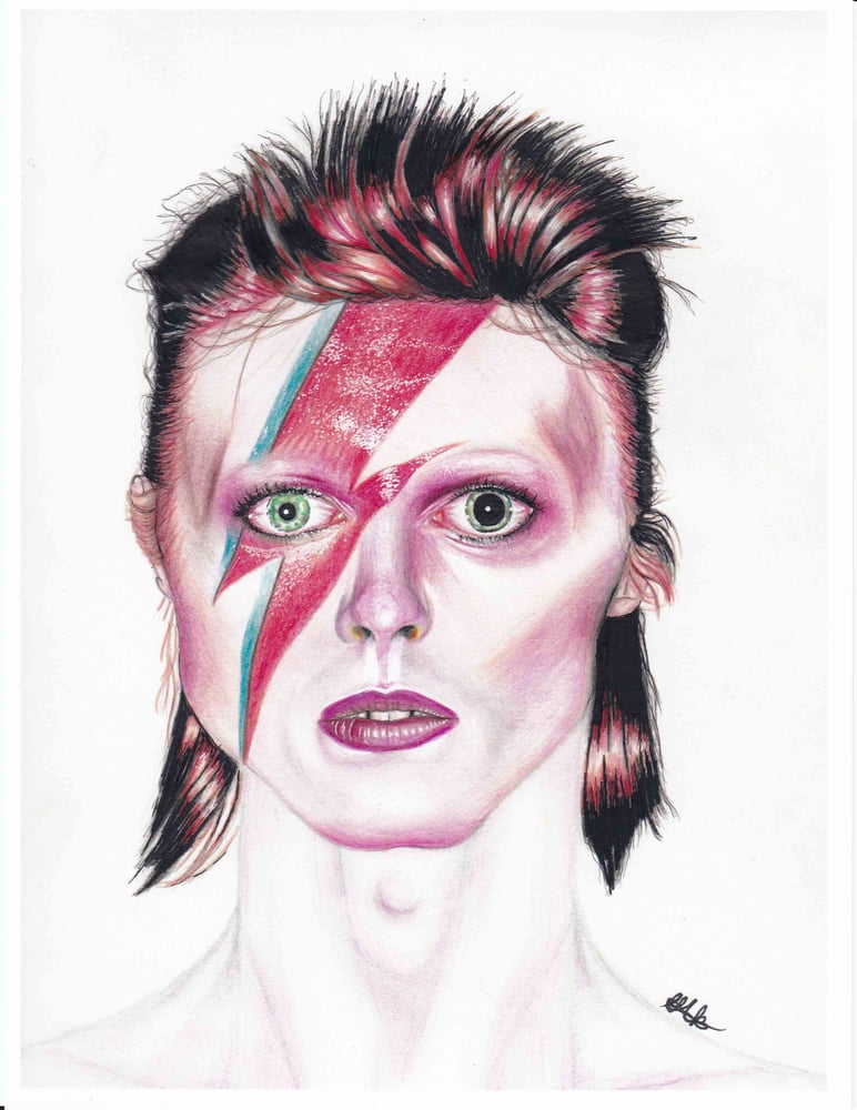 Image of David Bowie Portrait Print