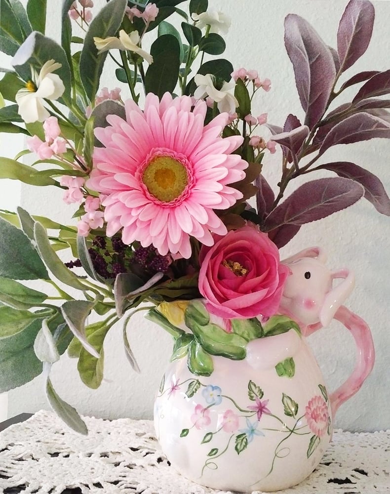 Image of Easter Bunny Spring Floral Arrangement
