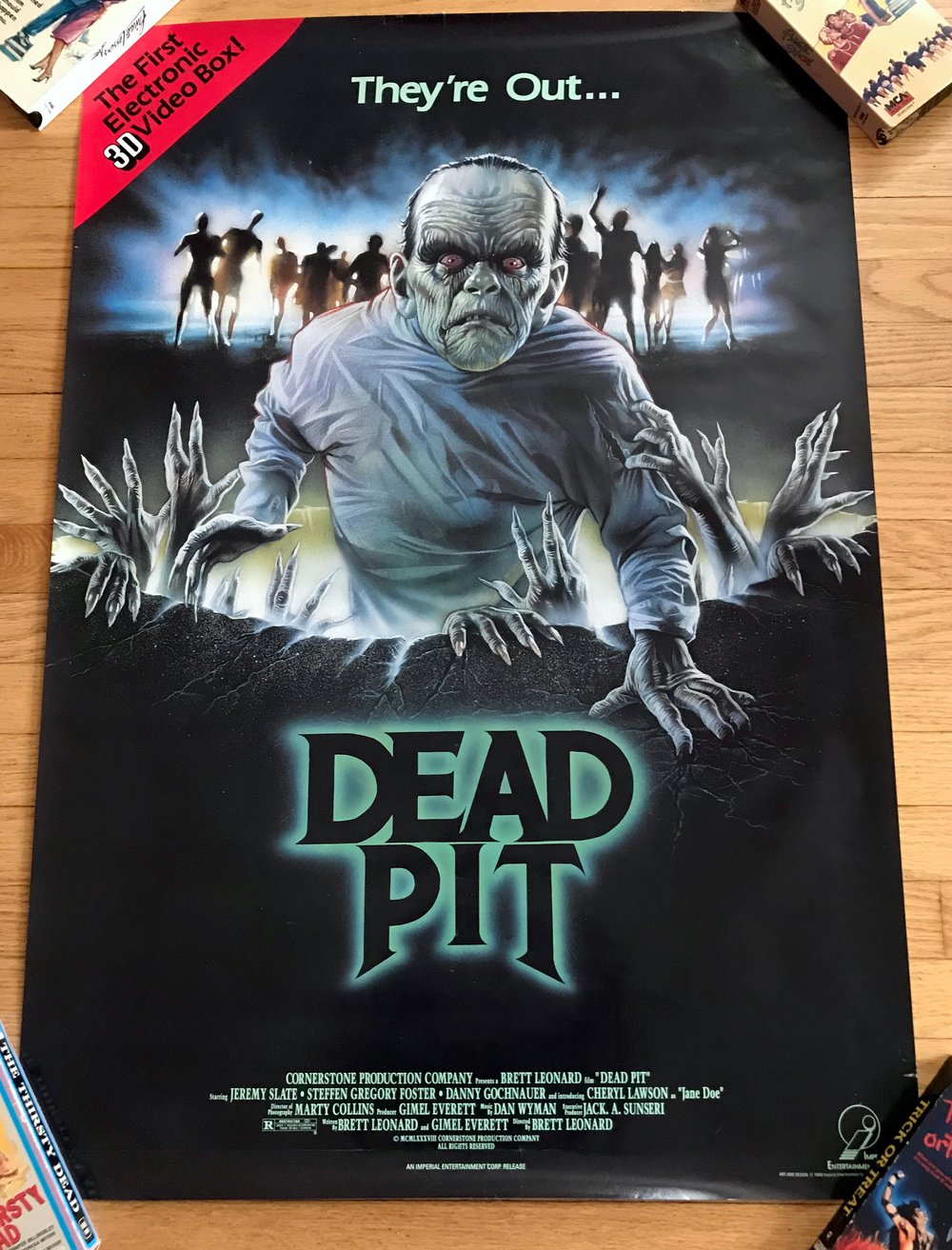 1989 DEAD PIT Original Imperial Entertainment Video Promotional Movie Poster