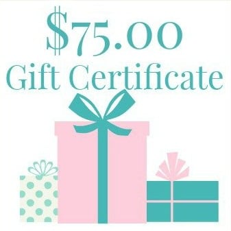 Image of $75.00 Gift Certificate