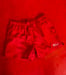 Image of RED NLP SHORTS / WHITE FOIL PRINT