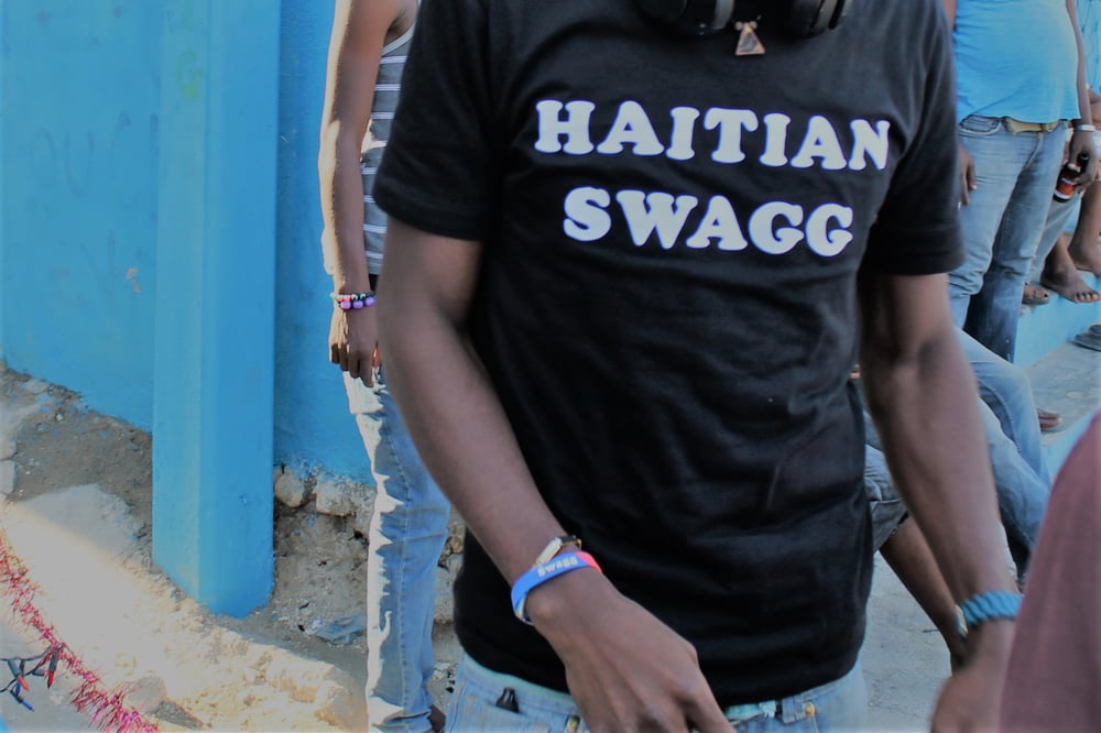 Image of Haitian Swagg white & Black