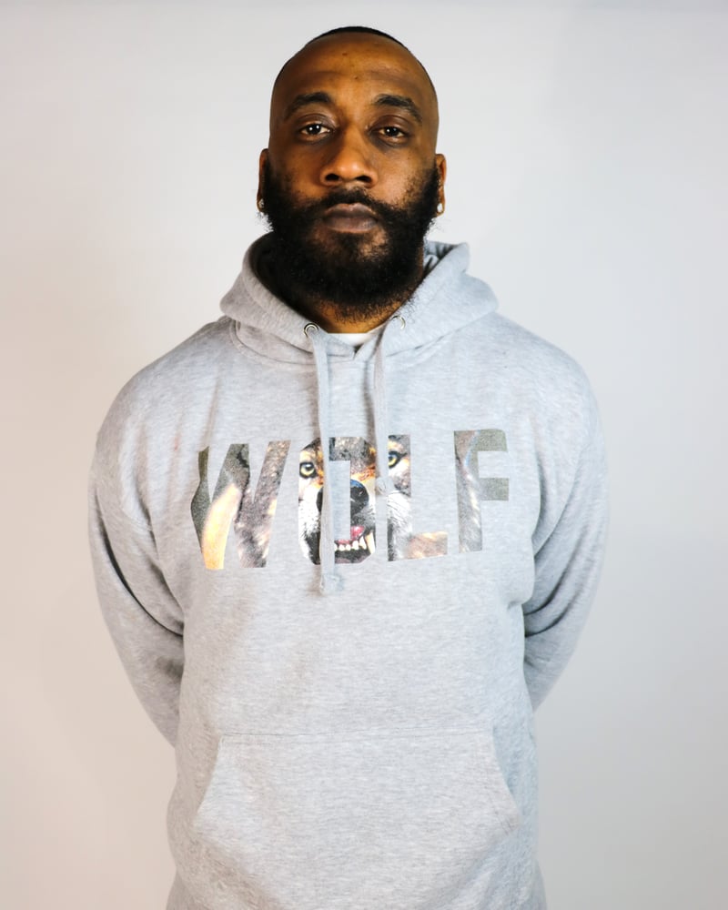 Image of The Gray “WOLFIN” Hoodie