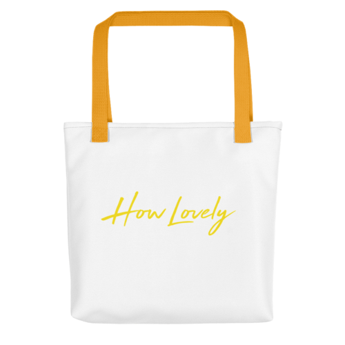 Image of .:. Yellow How Lovely Tote Bag .:.