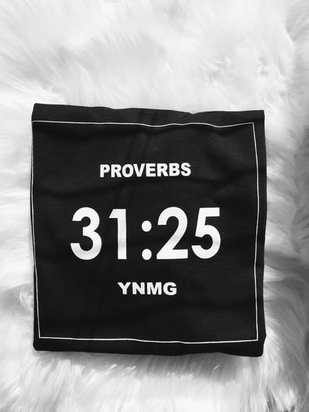 Image of The Proverbs 31:25 Black T-Shirt