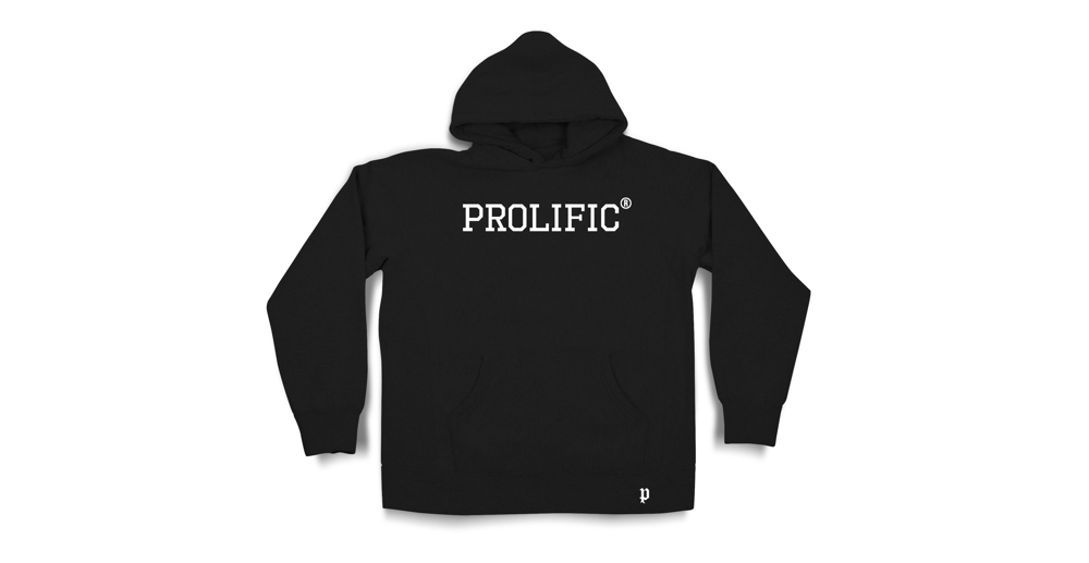 Image of Black  (R) Hoodie.