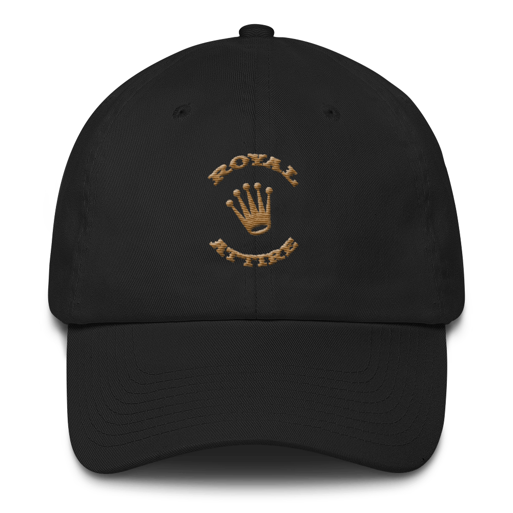 black and gold dad hat