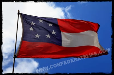 Image of 1st National, Confederate Flag / Stars & Bars 3'x5' Flag
