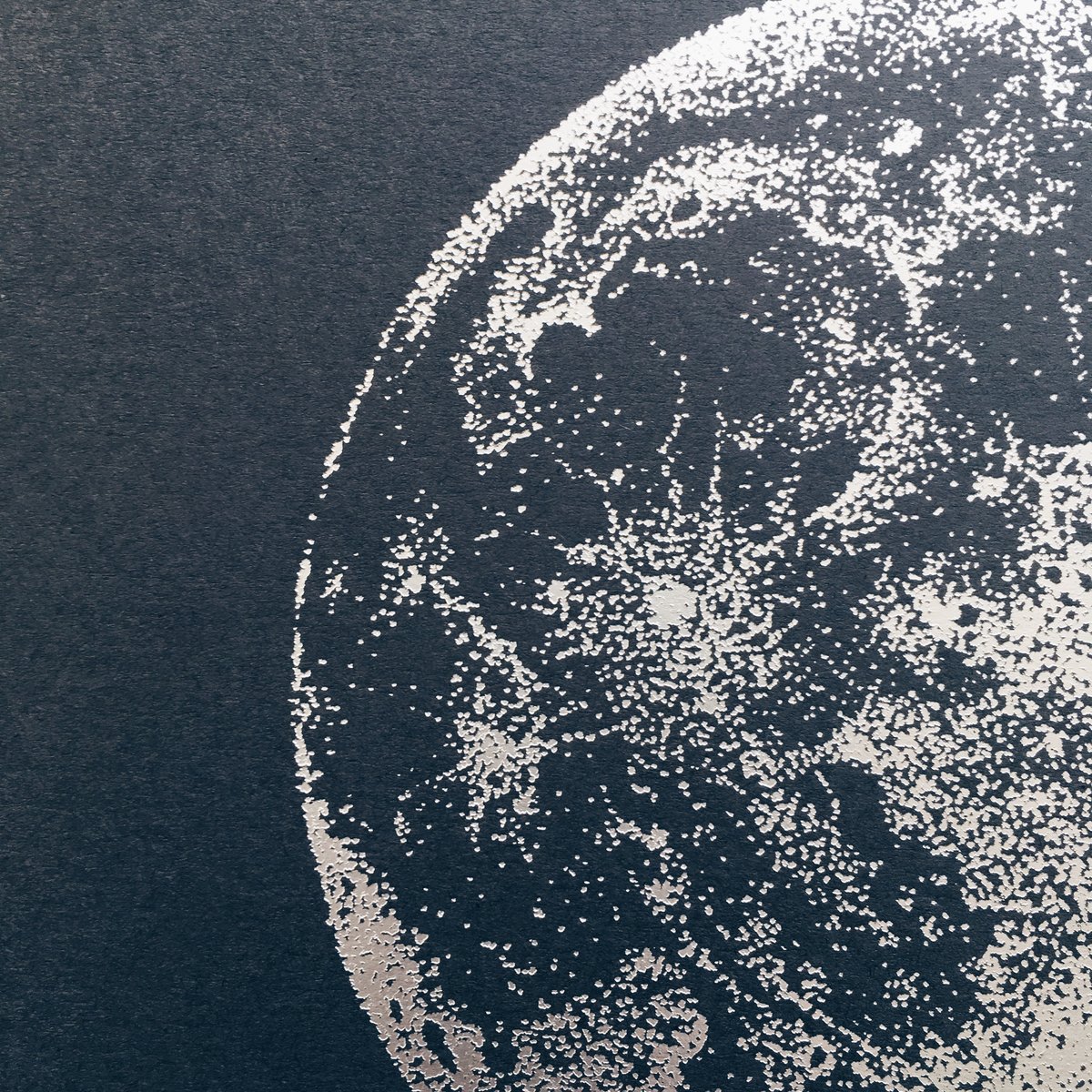 Silver iridescent Full Moon Silver iridescent Full Moon